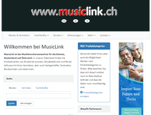 Tablet Screenshot of musiclink.ch